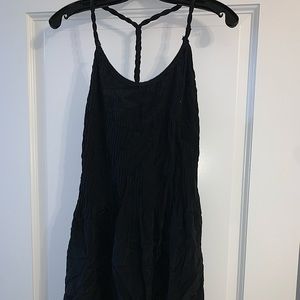 Black dress braided straps